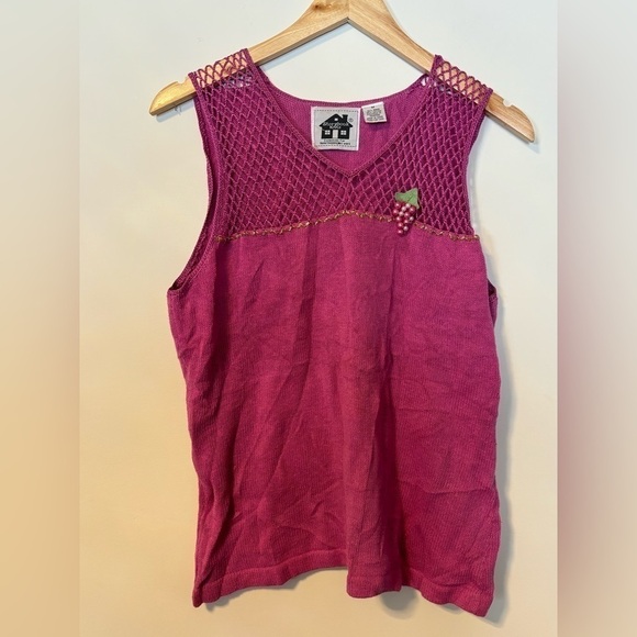 Storybook Knits- vintage Cute Grape tank top - Picture 1 of 4